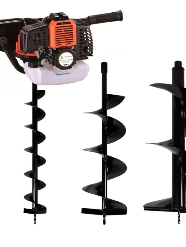 Tarière thermique 3 CV 52 cm3 + lot de 3 mèches (100, 200 et 300 mm) – Image 3