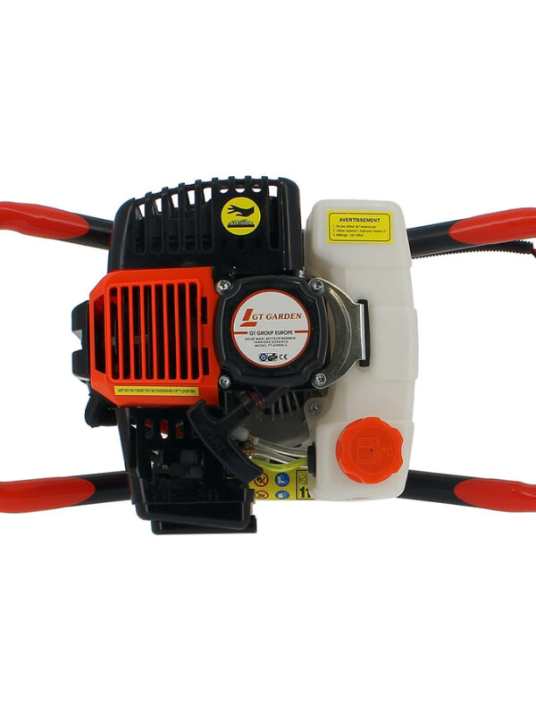 Tarière thermique 3 CV 52 cm3 + lot de 3 mèches (40, 60 et 80 mm) – Image 3