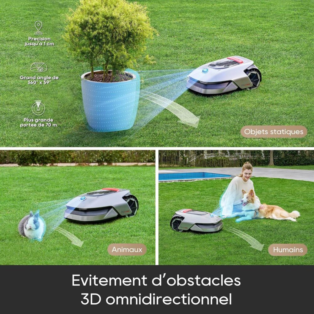 Dreame A1 Pro Tondeuse robotisée intelligente, OmniSense Technologie – Image 11