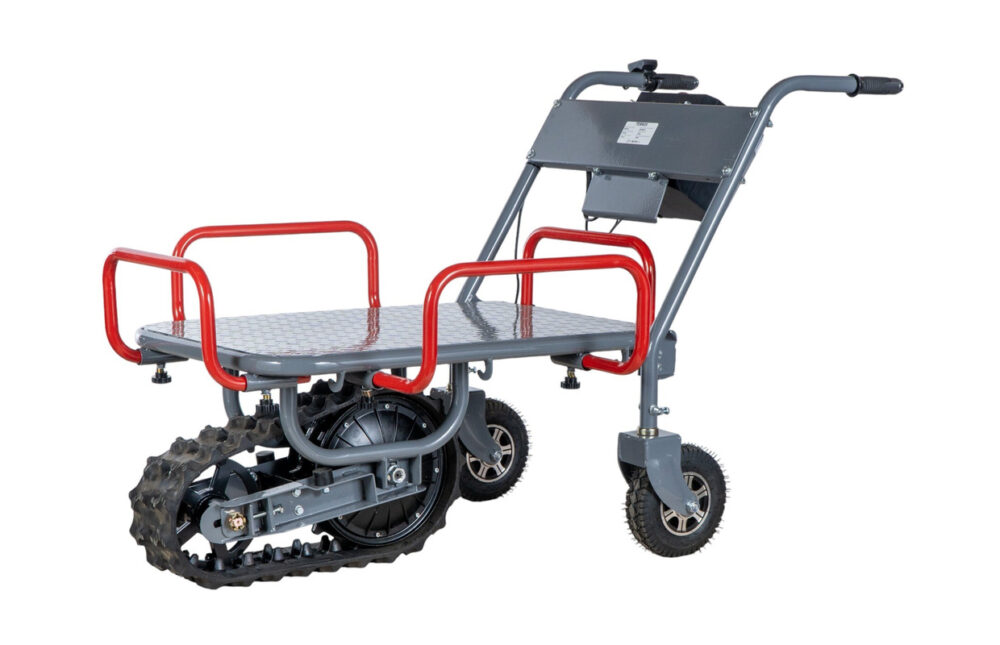 Torros Brouette électrique à plateau 150kg ERP150 sur chenille avec roues et skis – Image 3