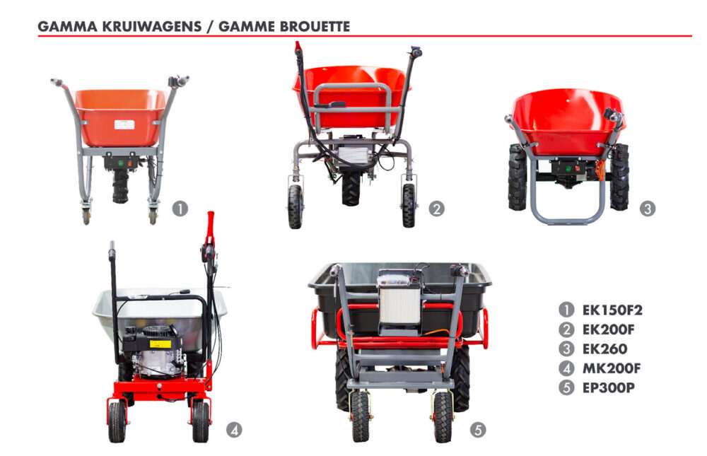 Torros Brouette électrique châssis inclinable 115L 180KG batterie 24V / 12Ah – Image 7