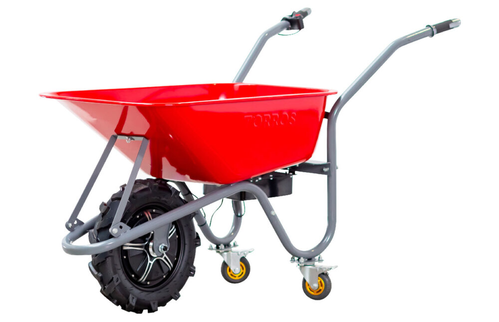 Torros Brouette électrique 80L 150KG - batterie 40V / 6Ah EK150F2