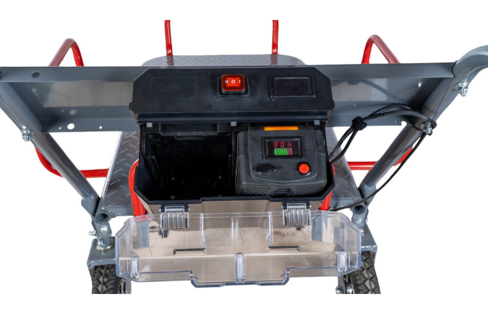 Torros Brouette électrique à plateau 150kg ERP150 sur chenille avec roues et skis – Image 6