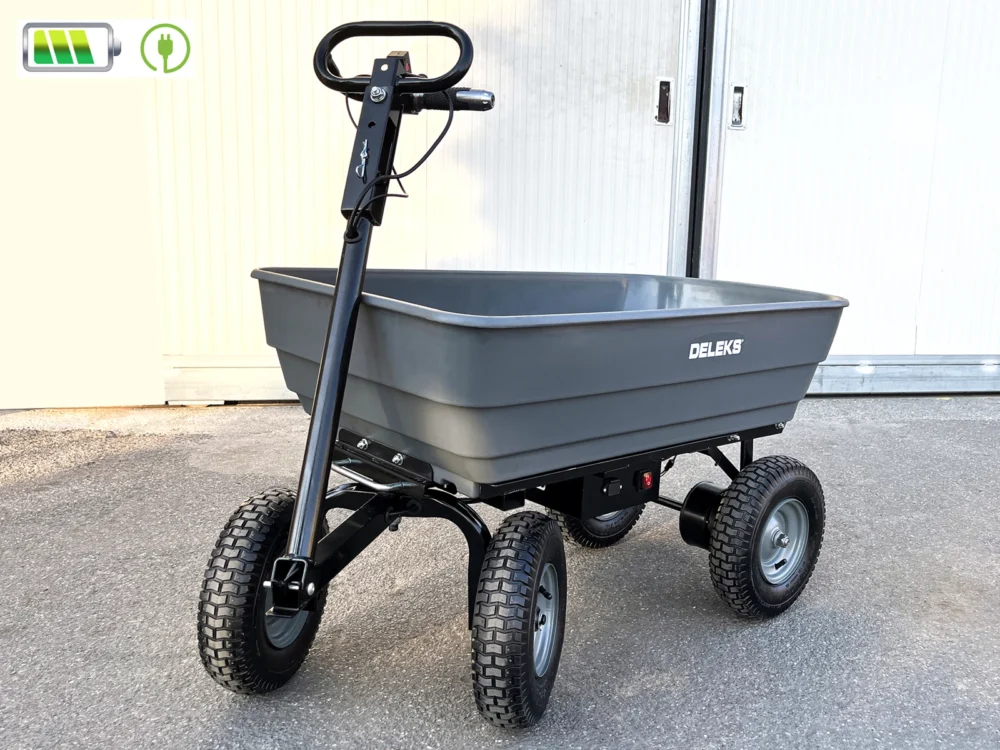 Deleks Chariot électrique XE160 autonomie 8 h benne basculante charge 160kg – Image 9