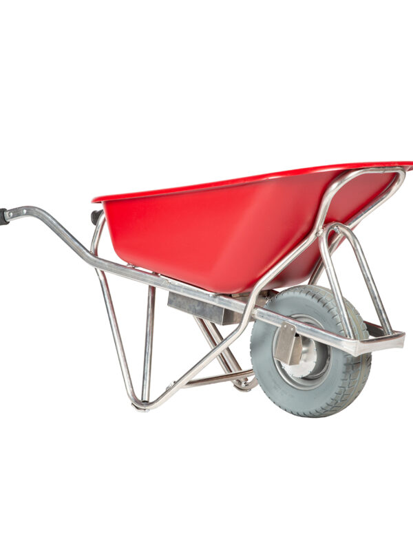 Matador Brouette electrique Caisse en PEHD rouge Roue anti-crevaison – Image 7