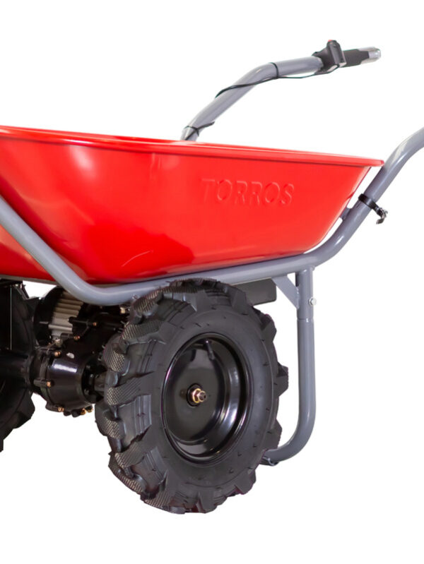 Torros Brouette électrique 2 roues motrices 100L 260KG - batterie 40V / 6Ah